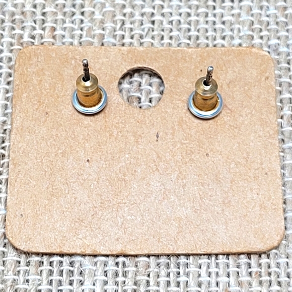 SILVER POST | Brushed Gold-tone Pineapple Earrings - Picture 2 of 2